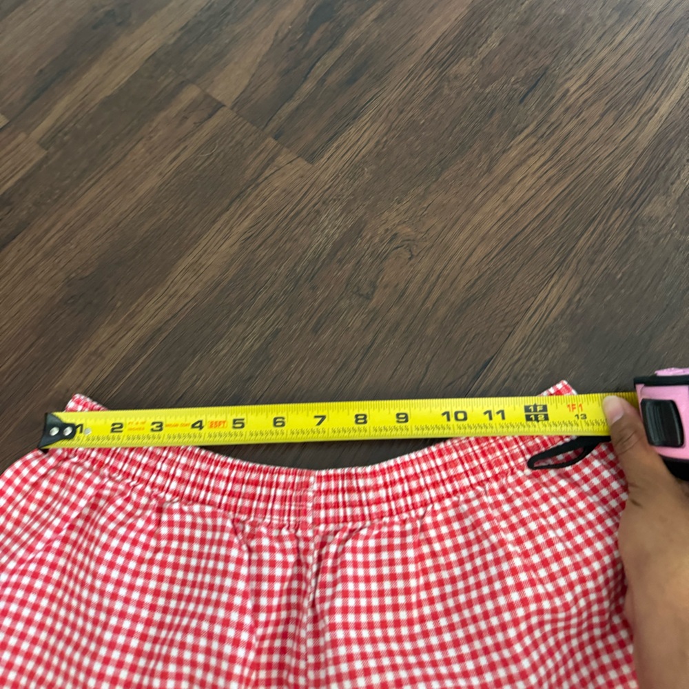Basic Editions Women’s Red Gingham Boxer Shorts L… - image 4